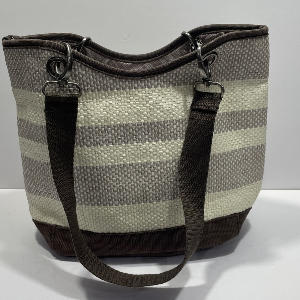 Thirty One Lady Liberty Striped Shoulder Bag